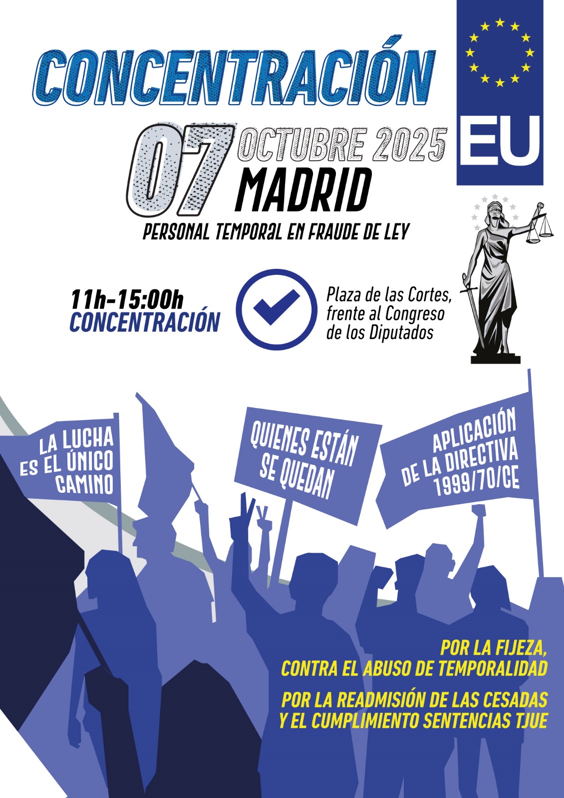 CONCENTRACIÓN EN MADRID EL 7 DE OCTUBRE CONTRA LA TEMPORALIDAD EN EL SECTOR PÚBLICO - FETAP CGT | ADMINISTRACIONES PÚBLICAS